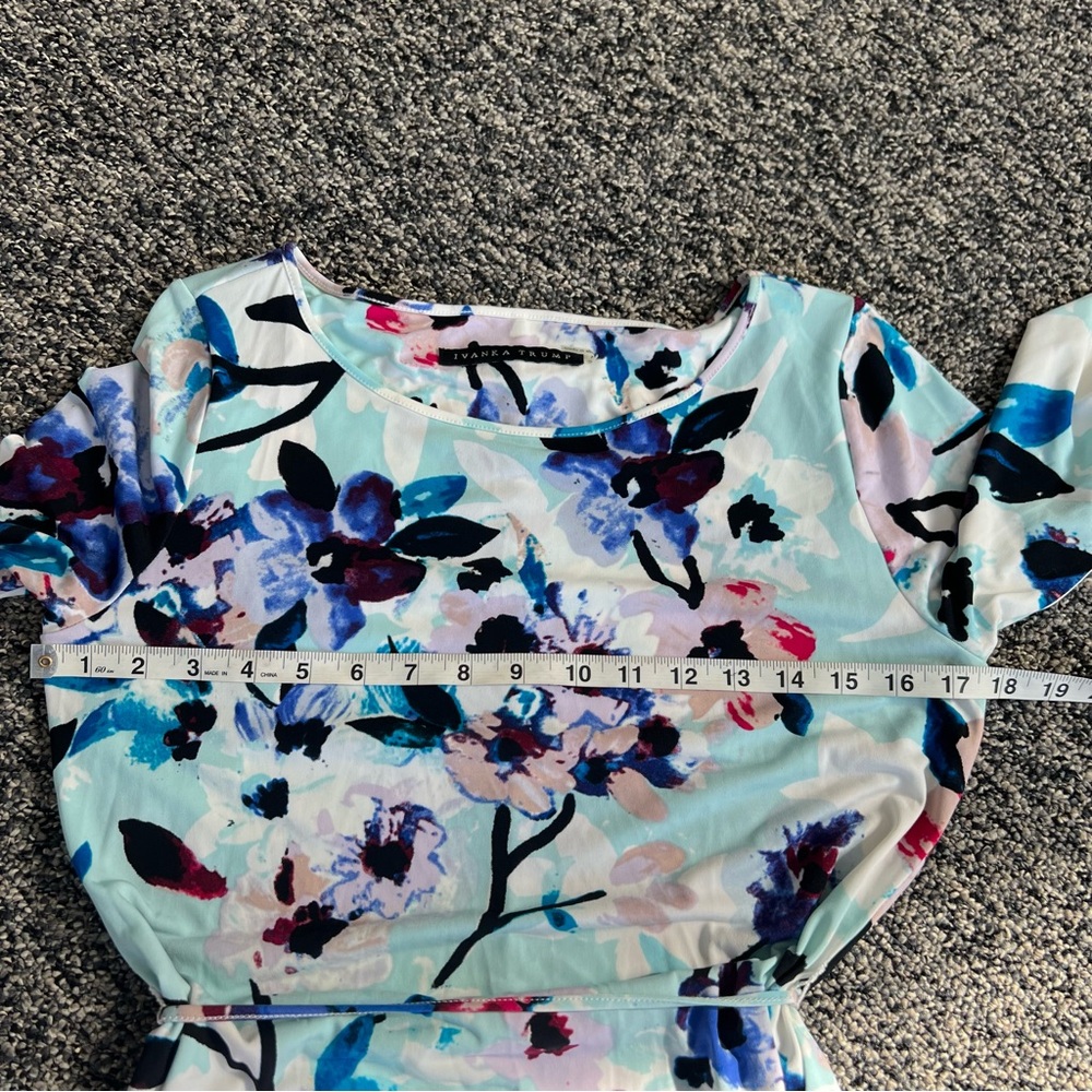Ivanka Trump Blue and Purple Floral Dress - Picture 6 of 7